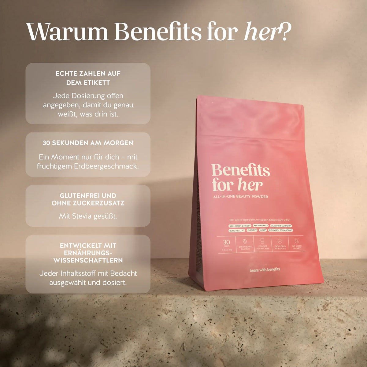 Benefits for her All-in-One Pulver