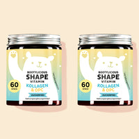 Die Bootylicious Shape Vitamine mit Kollagen und OPC von Bears with Benefits als 2 Monatskur.