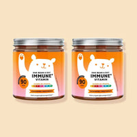 Bild des 2er-Packs des Immun Boost vitamin von Bears with Benefits mit insgesamt 180 Gummibärchen zur Unterstützung des Immunsystems.