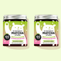 Die My Metabolic Matcha Vitamine mit Matcha, Vitamin B12 und Zink von Bears with Benefits als 2 Monatskur.