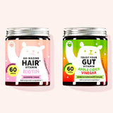 2er Set "Tangy Beauty Duo" bestehend aus den Ah-mazing Hair Vitamins mit Biotin und den Trust Your Gut Vitamins mit Apfelessig von Bears with Benefits