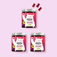 Die Born This Way Youth Vitamine mit Kollagen von Bears with Benefits als 3 Monatskur.