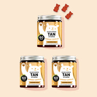 Die Golden Goddess Tan Vitamine mit Beta Carotin von Bears with Benefits als 3 Monatskur.