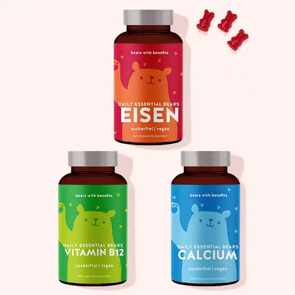 Vegan Essentials: Vitamin B12 + Eisen + Calcium