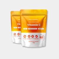Bears with Benefits Daily Essentials Vitamin C – Vegane Vitamin C Gummies für Energie, Müdigkeit und Ermüdung sowie Immunsystem, 125 mg Vitamin C pro Stück und 250 mg pro Tagesdosis 1–2 Stück, 2x60 Stück, 4 Monate Vorrat, Orangengeschmack, zuckerfrei, laktosefrei & glutenfrei, Nahrungsergänzungsmittel, 150 g pro Packung