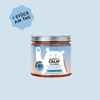 Bears with Benefits Keepin’ it Calm Vitamin – Vegane Ashwagandha & B-Complex Gummibärchen für normale Funktion des Nervensystems* mit Vitamin B1, B2, B6 & B12, Withanolide 4,25 mg & L-Theanin 10 mg pro Bärchen, 45 Stück, 45 Tage Vorrat, zuckerfrei, vegan