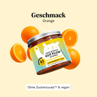 Bears with Benefits REST & DIGEST GUT FLOW* Vitamin – Vegane Biotic-Complex Gummibärchen mit Orangengeschmack für Darmflora & Verdauungsbalance, Inulin 50 mg + Bromelain 15 mg pro Bärchen, 45 Stück, natürlicher Geschmack, ohne Zuckerzusatz, vegan