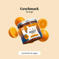 Angenehmer Geschmack der Catch of the Day Vitality Support Gummibärchen mit Omega-3 DHA und Vitamin C von Bears with Benefits – einfach und lecker zu verzehren. 45er-Dose.