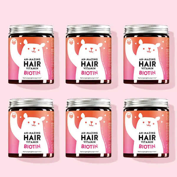 Die Ah-Mazing Hair Vitamine mit Biotin von Bears with Benefits als 6 Monatskur.