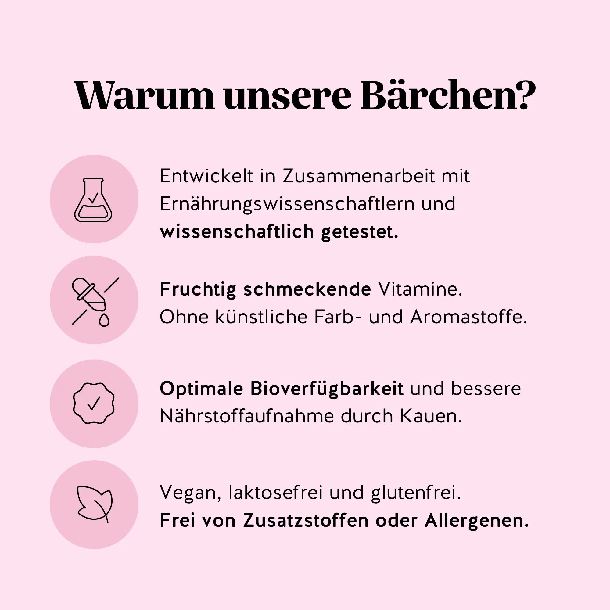 Bears with Benefits AH-MAZING Hair Vitamin – Wissenschaftlich entwickelte Biotin Gummibärchen: ohne künstliche Farb- und Aromastoffe, optimale Bioverfügbarkeit, vegan, laktosefrei und glutenfrei, frei von Zusatzstoffen und Allergenen