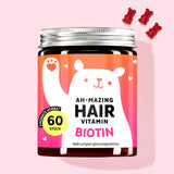 Eine Dose Ah-mazing Hair Vitamins mit Biotin von Bears with Benefits für schönes, volles Haar und Nägel