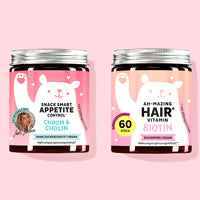 Bundle mit Snack Smart und Ah-mazing hair mit Chrom, Cholin und Biotin, von Bears with Benefits.