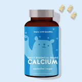 Auf diesem Bild ist eine Dose des Produkts Daily Essential Bears mit Calcium von Bears with Benefits abgebildet.