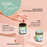 Diese Inhaltsstoffe und Nährstoffe stecken in den Hey Flawless Youth Vitamins von Bears with Benefits: Patentierter Phytoceramide-Komplex, Zink, Hyaluronsäure und Vitamin C