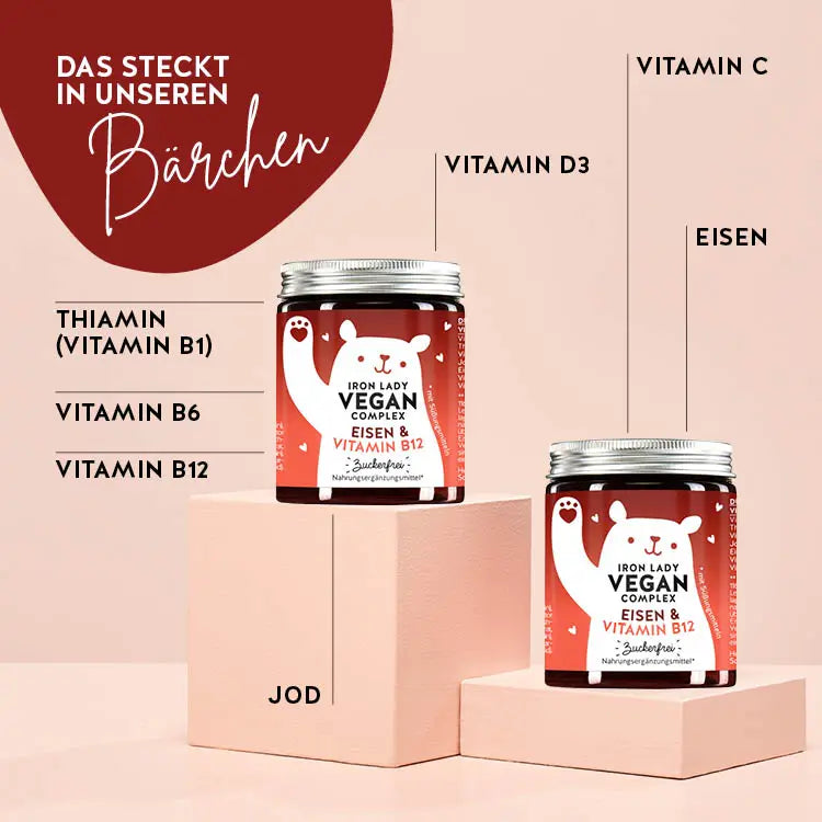 Eisen + Vitamine Iron Lady Vegan Komplex Bears with Benefits