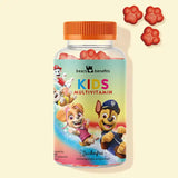 Auf diesem Bild ist eine Dose des Produkts Paw Patrol mit Multivitamin-Komplex für Kinder von Bears with Benefits abgebildet.