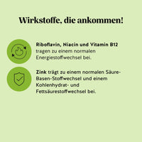 Bears with Benefits My Metabolic Matcha – Riboflavin, Niacin und Vitamin B12 tragen zu einem normalen Energiestoffwechsel bei.
