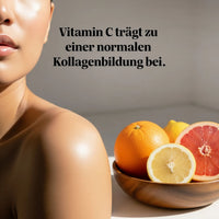 Bears with Benefits Daily Essentials Vitamin C – Vegane Vitamin C Gummies für Kollagenbildung, Haut, Immunsystem und Energiestoffwechsel, Vitamin C trägt zu einer normalen Kollagenbildung bei, 125 mg Vitamin C pro Stück, 60 Stück, 2 Monate Vorrat, zuckerfrei, laktosefrei & glutenfrei