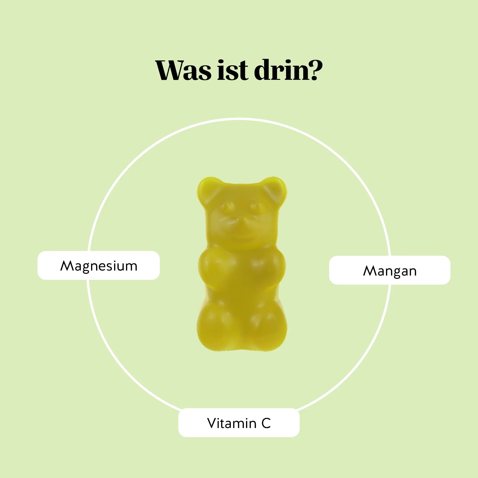 Bears with Benefits Lighter Legs Water Relief Complex – Vegane Magnesium & Mangan Gummibärchen mit Vitamin C, Magnesium und Mangan, 30 mg Vitamin C, 57 mg Magnesium und 0,5 mg Mangan pro Bärchen, 45 Stück, ohne Zuckerzusatz und vegan