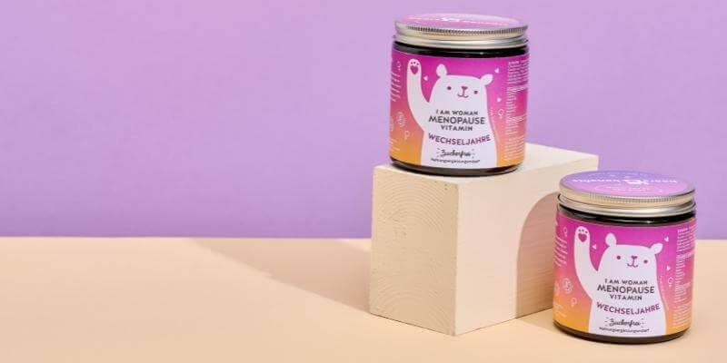 I Am Woman Menopause Vitamins von Bears with Benefits mit Nachtkerzenöl für Wechseljahrsbeschwerden
