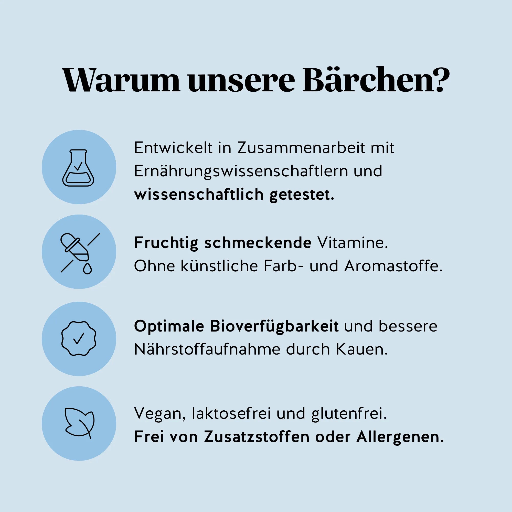 sich für die Super Snooze Sleep* Vitamin Melatonin Gummibärchen von Bears with Benefits zu entscheiden: entwickelt mit Ernährungswissenschaftlern, wissenschaftlich getestet, fruchtig schmeckend ohne künstliche Farb- und Aromastoffe, bessere Nährstoffaufnahme durch Kauen, vegan sowie laktose- und glutenfrei.